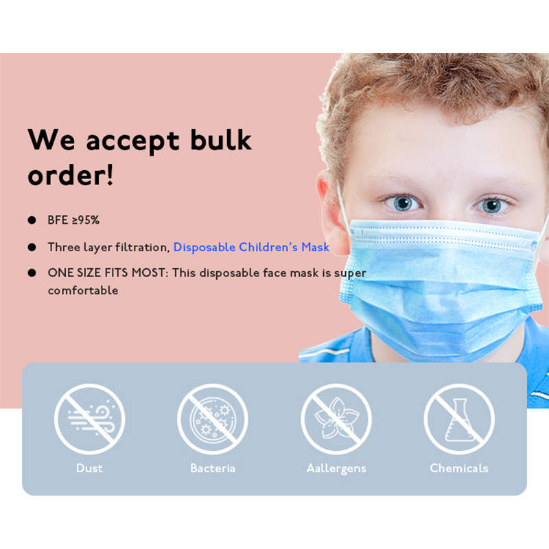 Boomwow disposable children mask