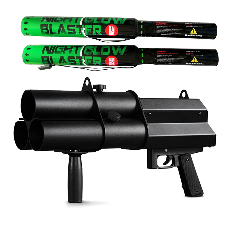 Night Glow Blaster, Glow in Dark Confetti Cannon only from Boomwow