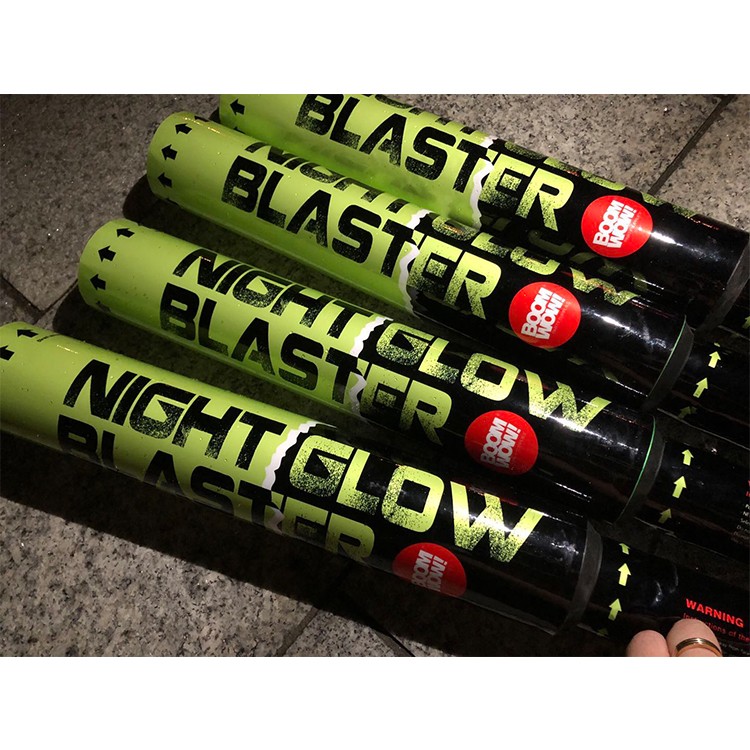 Night Glow Blaster, Glow in Dark Confetti Cannon only from Boomwow