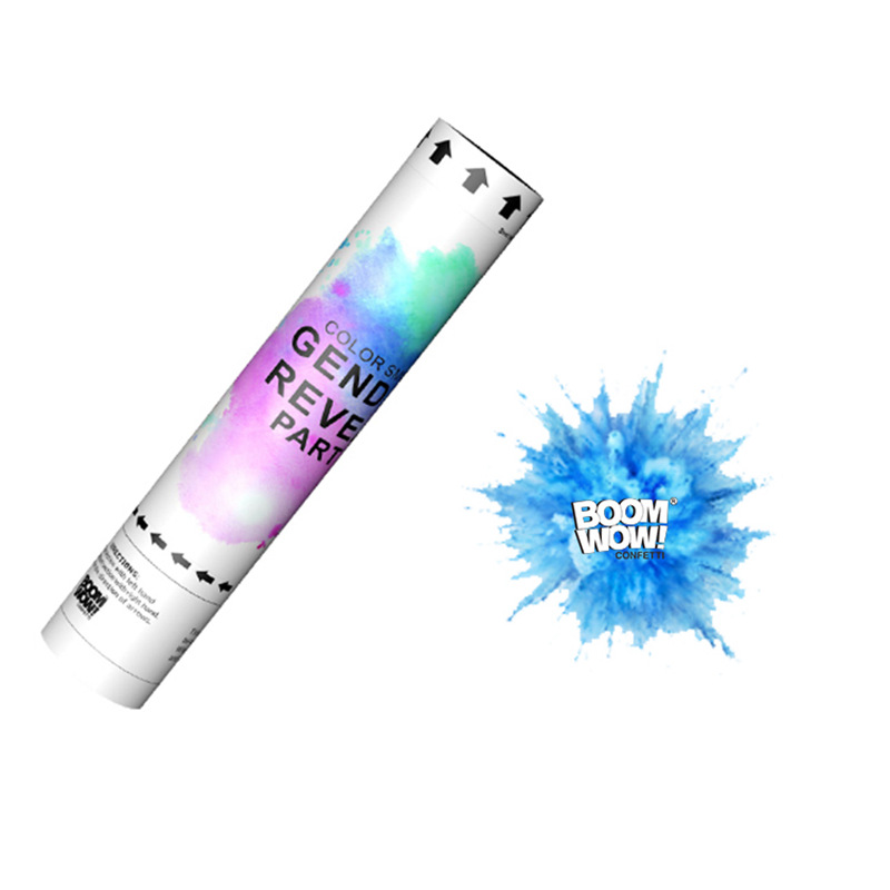 Boomwow Colorful Holi Powder Confetti Cannon for Color Run-Blue
