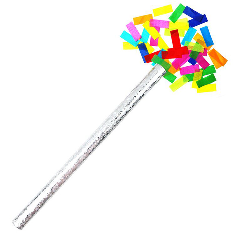 Boomwow Colorful Biodegradable Tissue Paper Confetti Slips Flick-Paper Tube