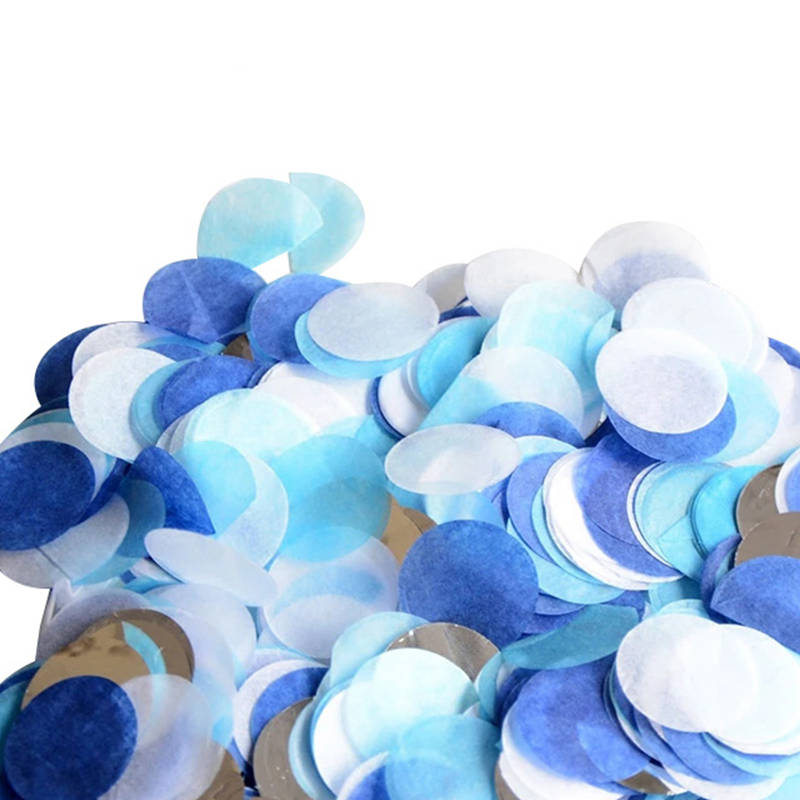 Boomwow metallic round confetti for party decoration-blue