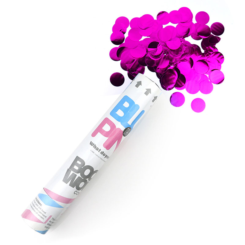 Gender Reveal Metallic Confetti Cannon