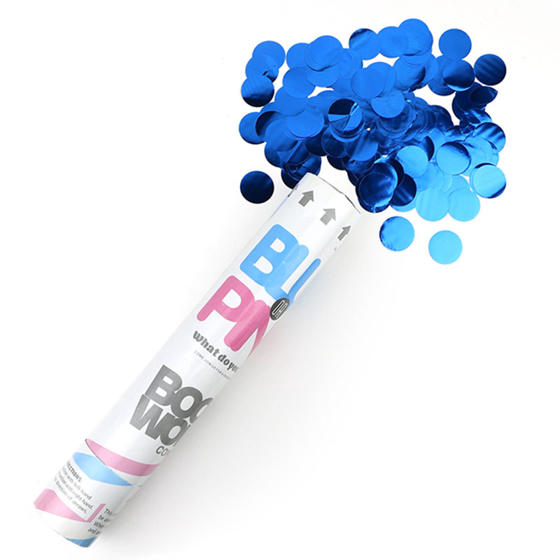 Gender Reveal Metallic Confetti Cannon