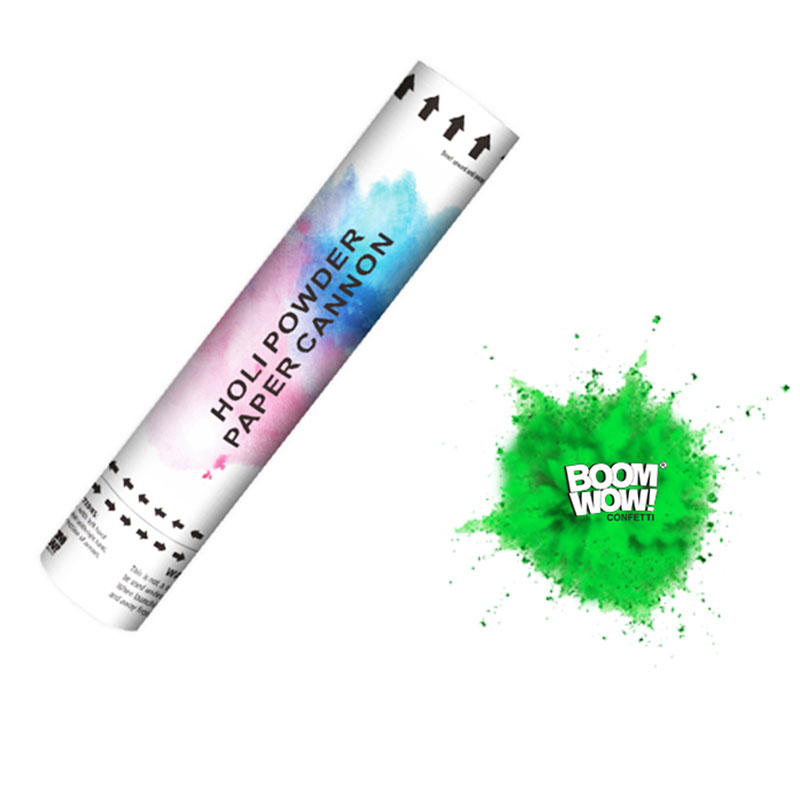 Boomwow Colorful Holi Powder Confetti Cannon for Color Run-Green