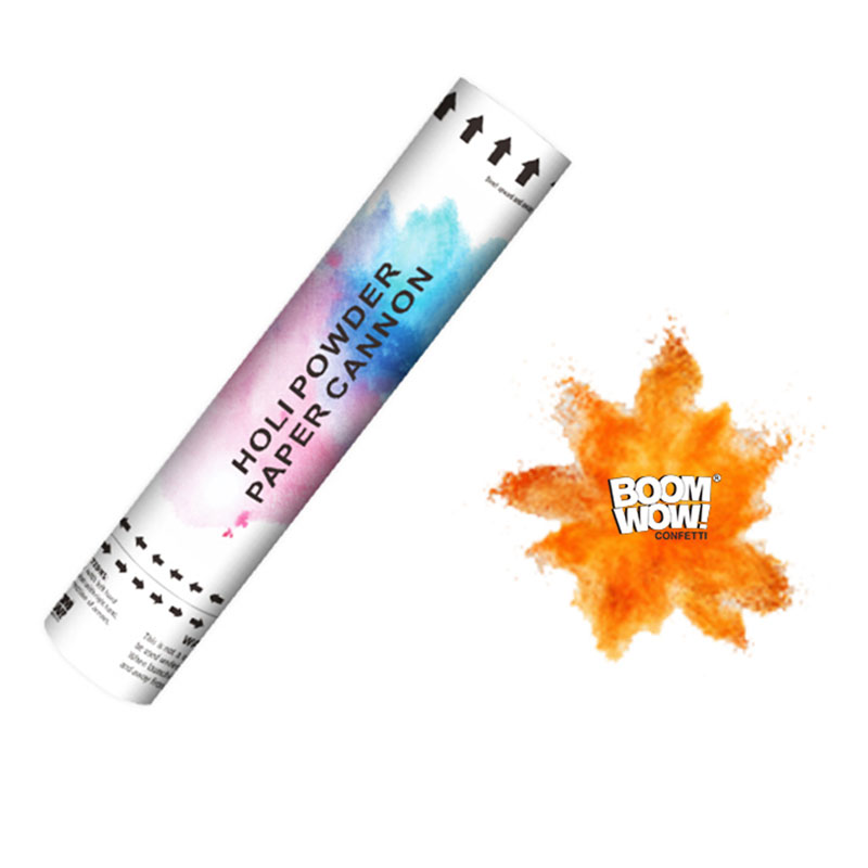 Boomwow Colorful Holi Powder Confetti Cannon for Color Run-Orange