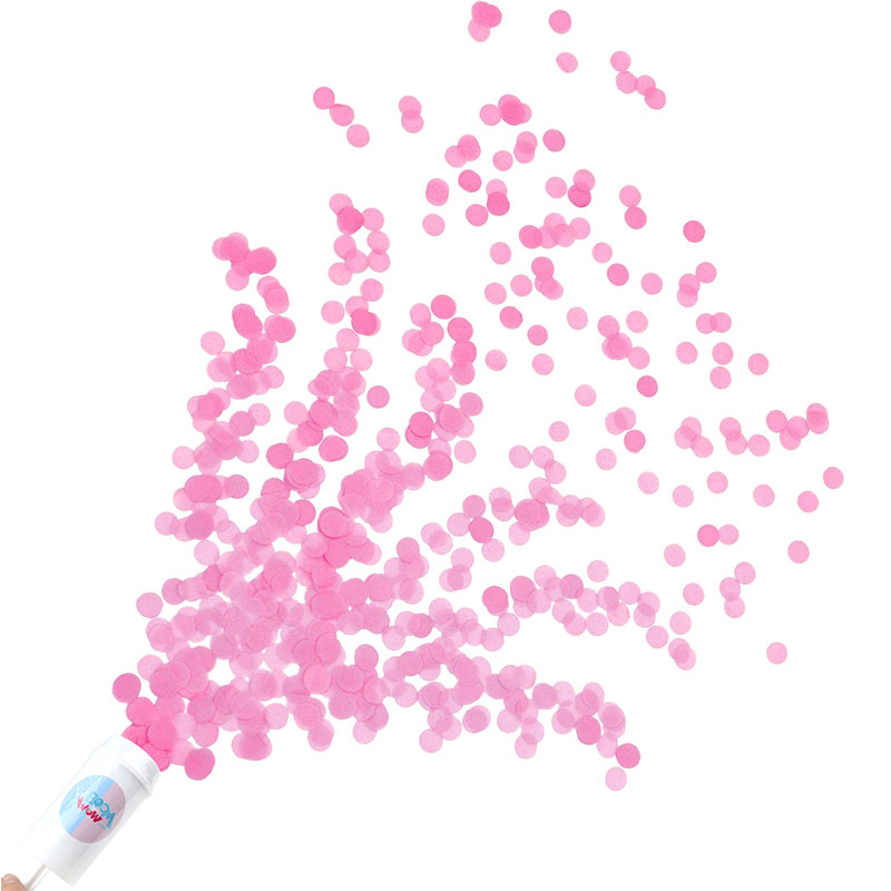 Gender Reveal Pink Confetti Popper