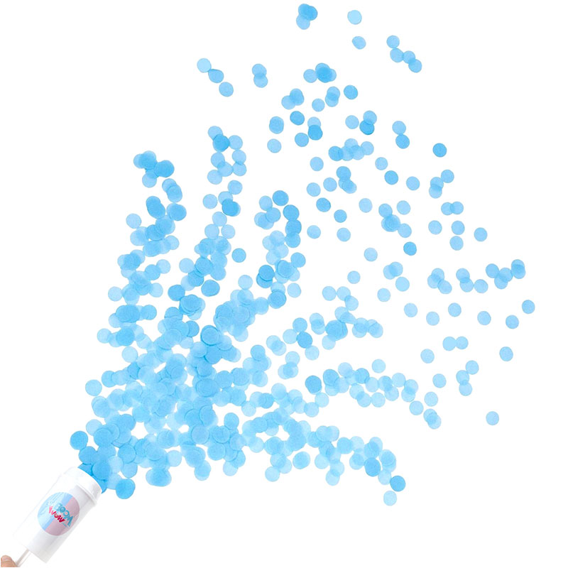 Gender Reveal Blue Confetti Popper