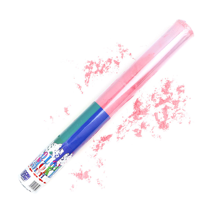 Boomwow Colorful PVC Tube Holi Powder Cannon-Pink