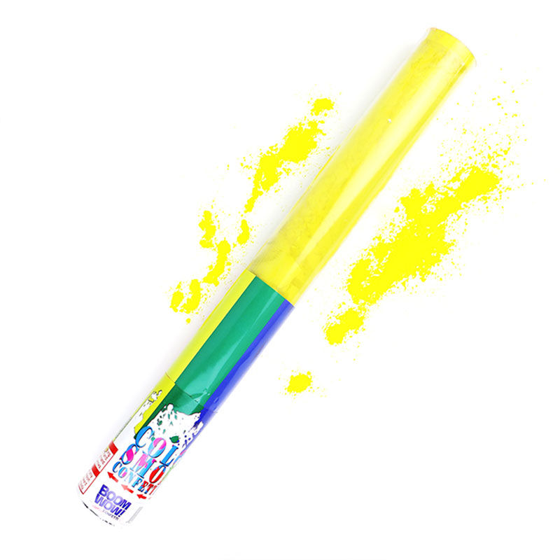 Boomwow Colorful PVC Tube Holi Powder Popper-Yellow
