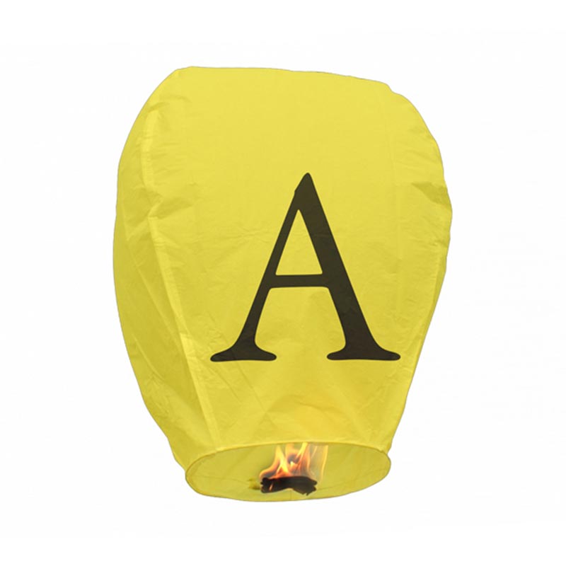 Boomwow 100% biodegradable flame retardant folded letter paper lantern flying sky lantern