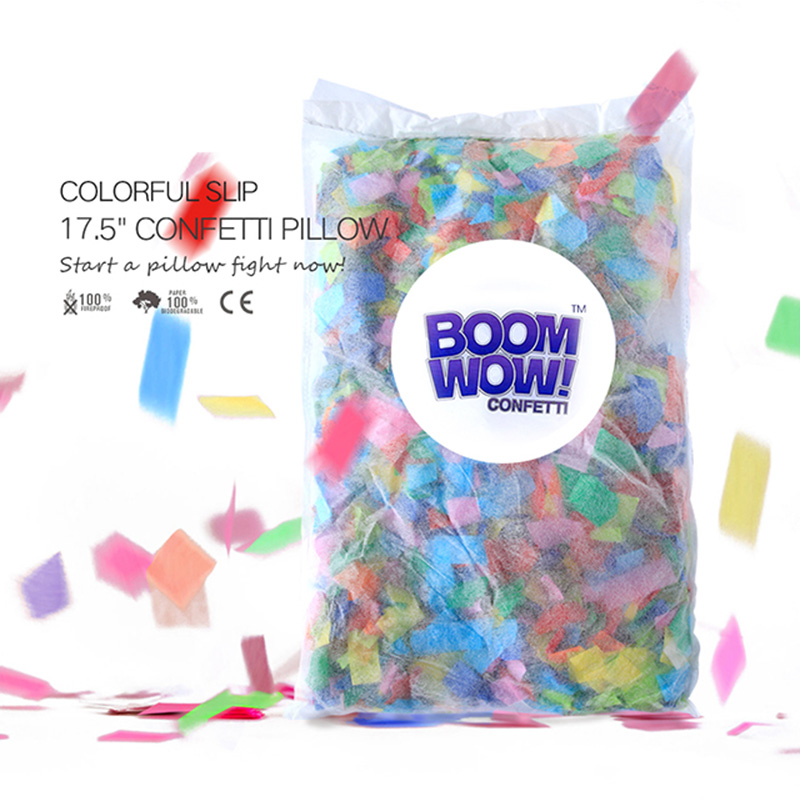 Colorful Slips Confetti Pillow