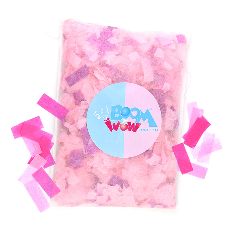 Gender Reveal Pink Slips Confetti Pillow