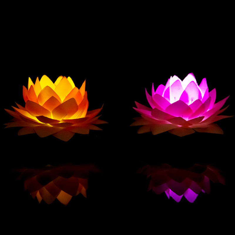 Led Candle Lotus Water Lantern