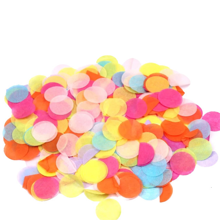 Boomwow 100% biodegradable bulk colorful round confetti bag for party decoration