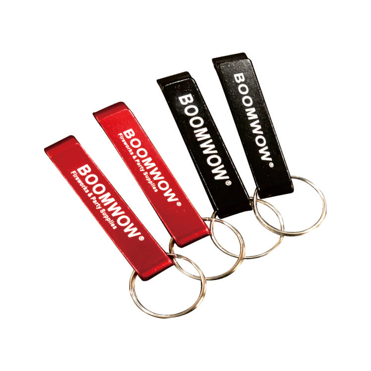 Boomwow Keychain Beer Bottle Opener with Stainless Steel Key Rings