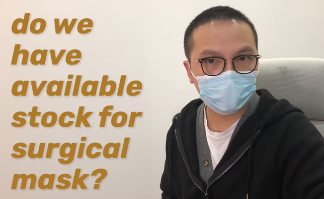 Do we have available stock for surgical maks