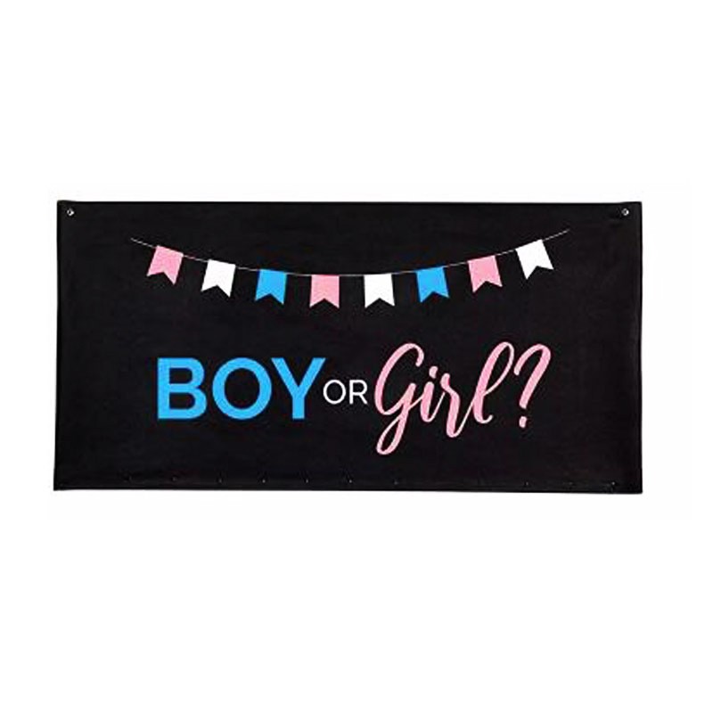 New arrival pink blue gender reveal balloon set/he or she gender reveal balloon drop bag