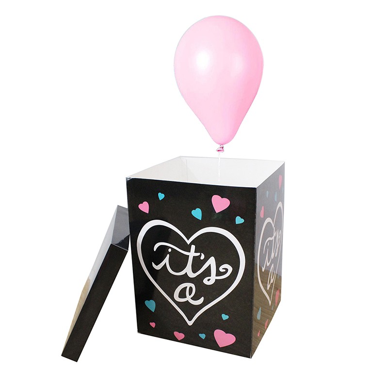 baby gender reveal surprise balloon box